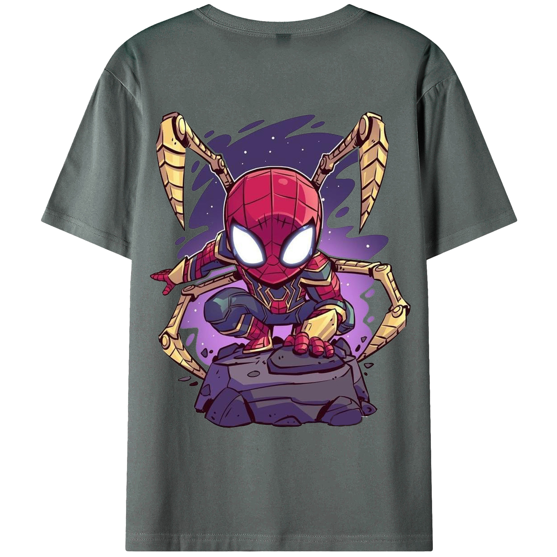 （画像用） アベンジャーズ The Avengers 綿100％ メンズ半袖Tシャツ（バックプリント） 通気性